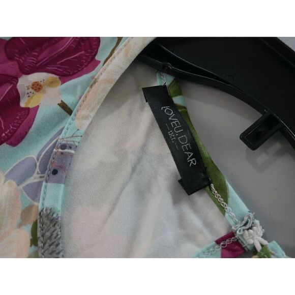 Women's Blue & Pink Floral Sleeveless Dress XL - Picture 7 of 9